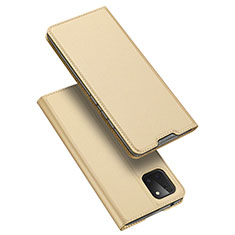 Custodia Portafoglio In Pelle Cover con Supporto L04 per Samsung Galaxy M60s Oro