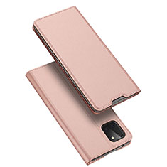 Custodia Portafoglio In Pelle Cover con Supporto L04 per Samsung Galaxy M60s Oro Rosa