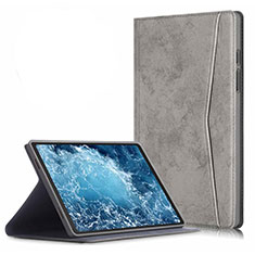 Custodia Portafoglio In Pelle Cover con Supporto L04 per Samsung Galaxy Tab A7 4G 10.4 SM-T505 Grigio