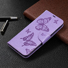 Custodia Portafoglio In Pelle Cover con Supporto L04 per Xiaomi Redmi 9C NFC Viola