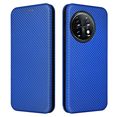 Custodia Portafoglio In Pelle Cover con Supporto L04Z per OnePlus 11 5G Blu