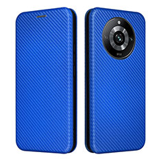 Custodia Portafoglio In Pelle Cover con Supporto L04Z per Realme 11 Pro 5G Blu