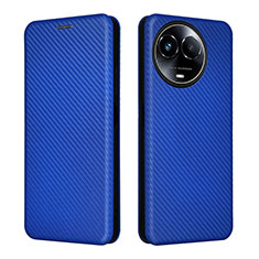 Custodia Portafoglio In Pelle Cover con Supporto L04Z per Realme 11X 5G Blu