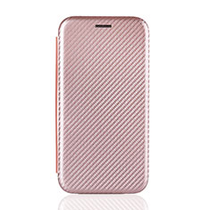 Custodia Portafoglio In Pelle Cover con Supporto L04Z per Samsung Galaxy A41 Oro Rosa