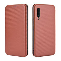 Custodia Portafoglio In Pelle Cover con Supporto L04Z per Samsung Galaxy A90 5G Marrone