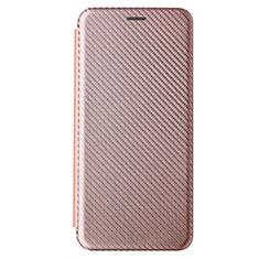 Custodia Portafoglio In Pelle Cover con Supporto L04Z per Samsung Galaxy F62 5G Oro Rosa