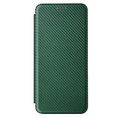 Custodia Portafoglio In Pelle Cover con Supporto L04Z per Samsung Galaxy F62 5G Verde