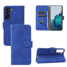 Custodia Portafoglio In Pelle Cover con Supporto L04Z per Samsung Galaxy S21 FE 5G Blu