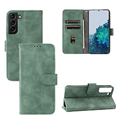 Custodia Portafoglio In Pelle Cover con Supporto L04Z per Samsung Galaxy S21 Plus 5G Verde