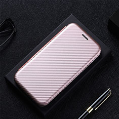 Custodia Portafoglio In Pelle Cover con Supporto L04Z per Samsung Galaxy Z Fold3 5G Oro Rosa