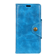 Custodia Portafoglio In Pelle Cover con Supporto L05 per Asus Zenfone 5 ZE620KL Blu