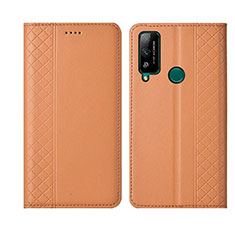 Custodia Portafoglio In Pelle Cover con Supporto L05 per Huawei Honor Play4T Arancione