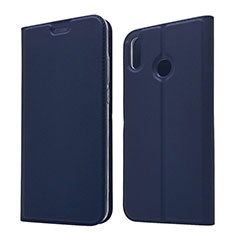 Custodia Portafoglio In Pelle Cover con Supporto L05 per Huawei Honor V10 Lite Blu