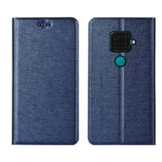 Custodia Portafoglio In Pelle Cover con Supporto L05 per Huawei Mate 30 Lite Blu