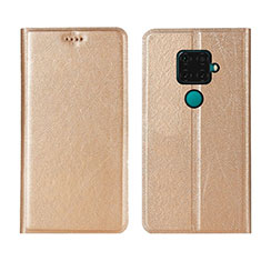 Custodia Portafoglio In Pelle Cover con Supporto L05 per Huawei Mate 30 Lite Oro