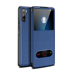 Custodia Portafoglio In Pelle Cover con Supporto L05 per Huawei Mate 40 Lite 5G Blu