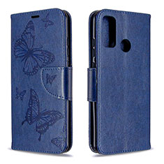 Custodia Portafoglio In Pelle Cover con Supporto L05 per Huawei Nova Lite 3 Plus Blu