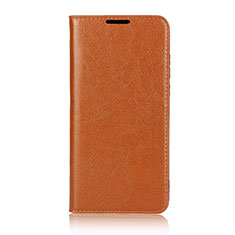 Custodia Portafoglio In Pelle Cover con Supporto L05 per Huawei P30 Lite Arancione