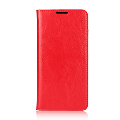 Custodia Portafoglio In Pelle Cover con Supporto L05 per Huawei P30 Lite Rosso