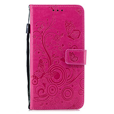 Custodia Portafoglio In Pelle Cover con Supporto L05 per Huawei P30 Rosa Caldo