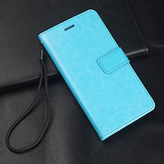 Custodia Portafoglio In Pelle Cover con Supporto L05 per Huawei Y9s Cielo Blu
