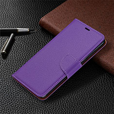 Custodia Portafoglio In Pelle Cover con Supporto L05 per Nokia 5.3 Viola