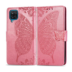 Custodia Portafoglio In Pelle Cover con Supporto L05 per Samsung Galaxy F12 Rosa