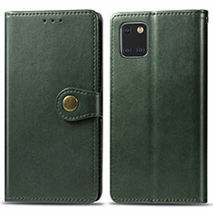 Custodia Portafoglio In Pelle Cover con Supporto L05 per Samsung Galaxy M60s Verde