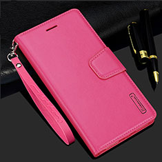 Custodia Portafoglio In Pelle Cover con Supporto L05 per Samsung Galaxy S21 Plus 5G Rosa Caldo
