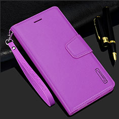 Custodia Portafoglio In Pelle Cover con Supporto L05 per Samsung Galaxy S21 Ultra 5G Viola