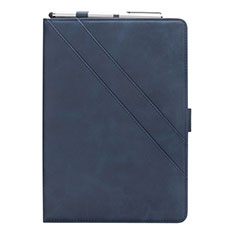 Custodia Portafoglio In Pelle Cover con Supporto L05 per Samsung Galaxy Tab S6 Lite 10.4 SM-P610 Blu