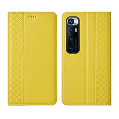 Custodia Portafoglio In Pelle Cover con Supporto L05 per Xiaomi Mi 10 Ultra Giallo