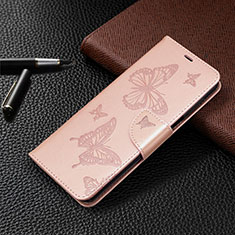 Custodia Portafoglio In Pelle Cover con Supporto L05 per Xiaomi Poco M2 Pro Oro Rosa