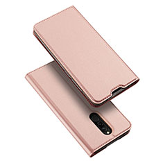 Custodia Portafoglio In Pelle Cover con Supporto L05 per Xiaomi Redmi 8 Oro Rosa