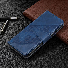Custodia Portafoglio In Pelle Cover con Supporto L05 per Xiaomi Redmi 9C Blu