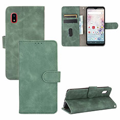 Custodia Portafoglio In Pelle Cover con Supporto L05Z per Samsung Galaxy A20 SC-02M SCV46 Verde