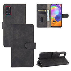 Custodia Portafoglio In Pelle Cover con Supporto L05Z per Samsung Galaxy A31 Nero