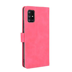 Custodia Portafoglio In Pelle Cover con Supporto L05Z per Samsung Galaxy A51 4G Rosa Caldo