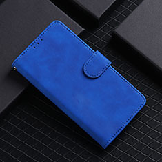 Custodia Portafoglio In Pelle Cover con Supporto L05Z per Samsung Galaxy S21 Ultra 5G Blu
