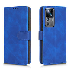 Custodia Portafoglio In Pelle Cover con Supporto L05Z per Xiaomi Mi 12T 5G Blu