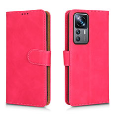 Custodia Portafoglio In Pelle Cover con Supporto L05Z per Xiaomi Mi 12T 5G Rosa Caldo