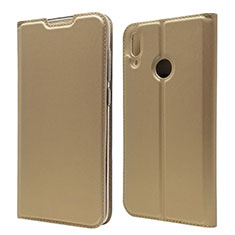 Custodia Portafoglio In Pelle Cover con Supporto L06 per Huawei Enjoy 9 Oro