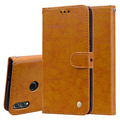 Custodia Portafoglio In Pelle Cover con Supporto L06 per Huawei Honor 8X Arancione