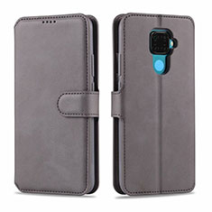 Custodia Portafoglio In Pelle Cover con Supporto L06 per Huawei Mate 30 Lite Grigio