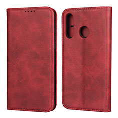 Custodia Portafoglio In Pelle Cover con Supporto L06 per Huawei Nova 4e Rosso