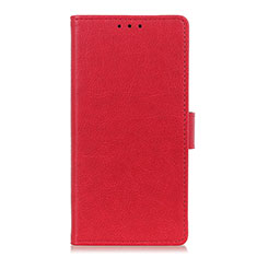 Custodia Portafoglio In Pelle Cover con Supporto L06 per Huawei Y8s Rosso