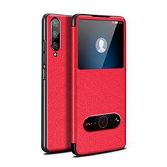 Custodia Portafoglio In Pelle Cover con Supporto L06 per Huawei Y9s Rosso