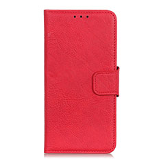Custodia Portafoglio In Pelle Cover con Supporto L06 per OnePlus 7T Rosso