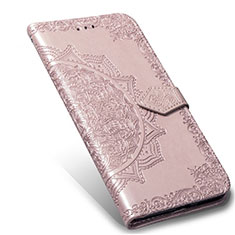 Custodia Portafoglio In Pelle Cover con Supporto L06 per Realme 6 Pro Oro Rosa