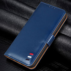 Custodia Portafoglio In Pelle Cover con Supporto L06 per Samsung Galaxy A41 Blu
